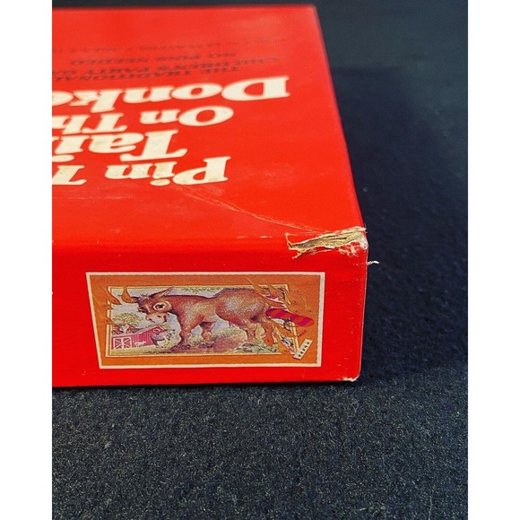 Vintage 1981 Pin The Tail On The Donkey Party 80s Game Golden RARE Complete - Picture 5 of 10